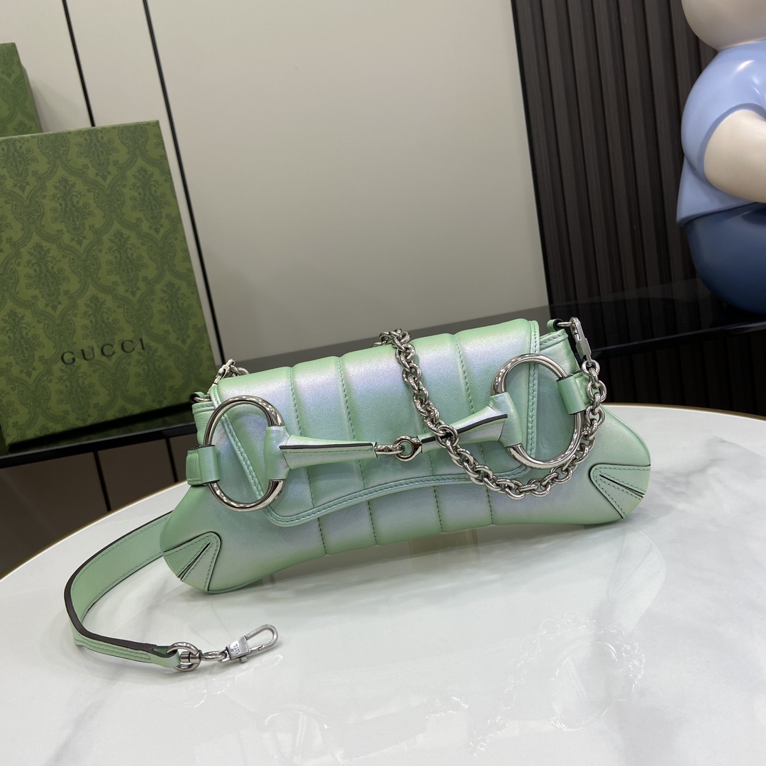 Gucci Horsebit Chain Small Shoulder Bag (27x 11.5x 5cm) - PerfectKickZ