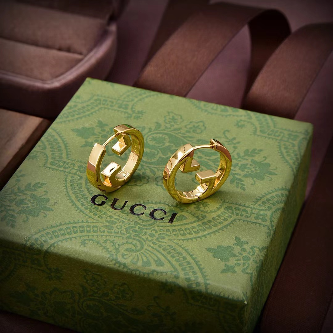 Gucci Blondie Hoop Earrings - PerfectKickZ