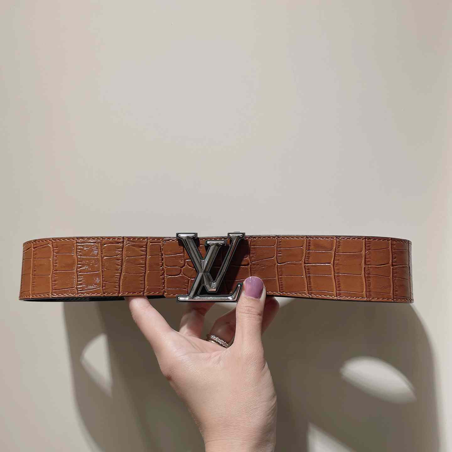 Louis Vuitton LV Pyramide 40mm Belt   - PerfectKickZ