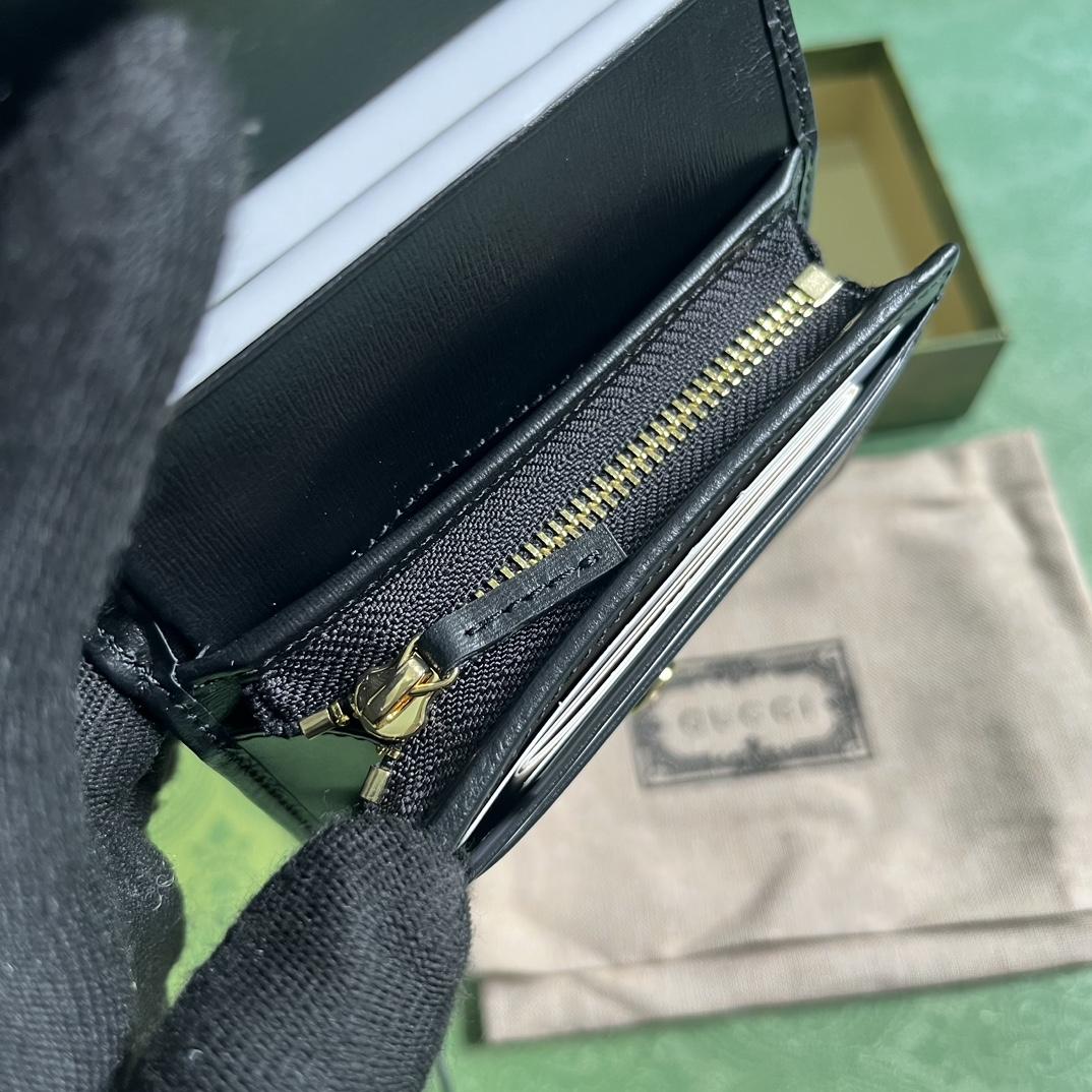 Gucci Horsebit 1955 Card Case Wallet - PerfectKickZ