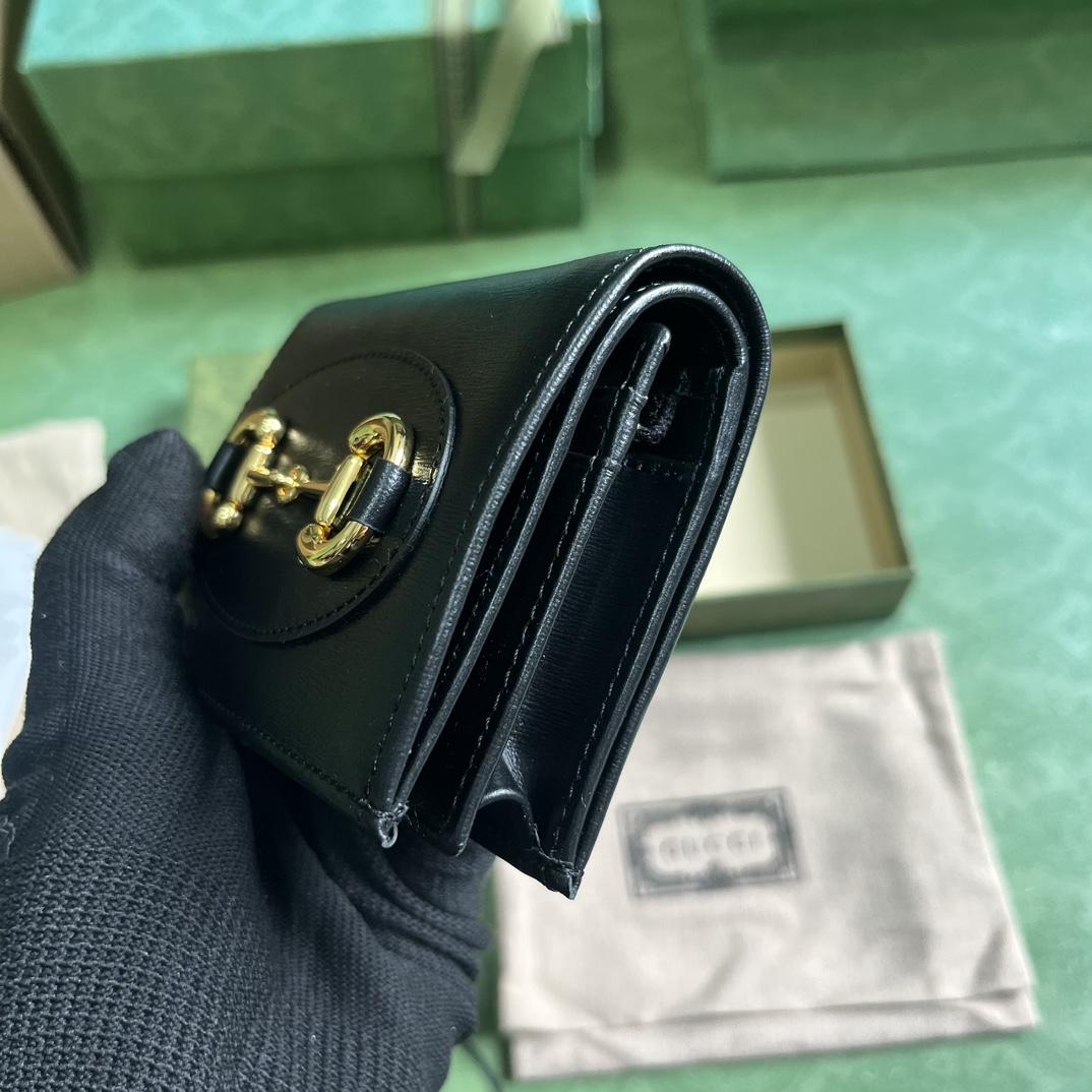 Gucci Horsebit 1955 Card Case Wallet - PerfectKickZ
