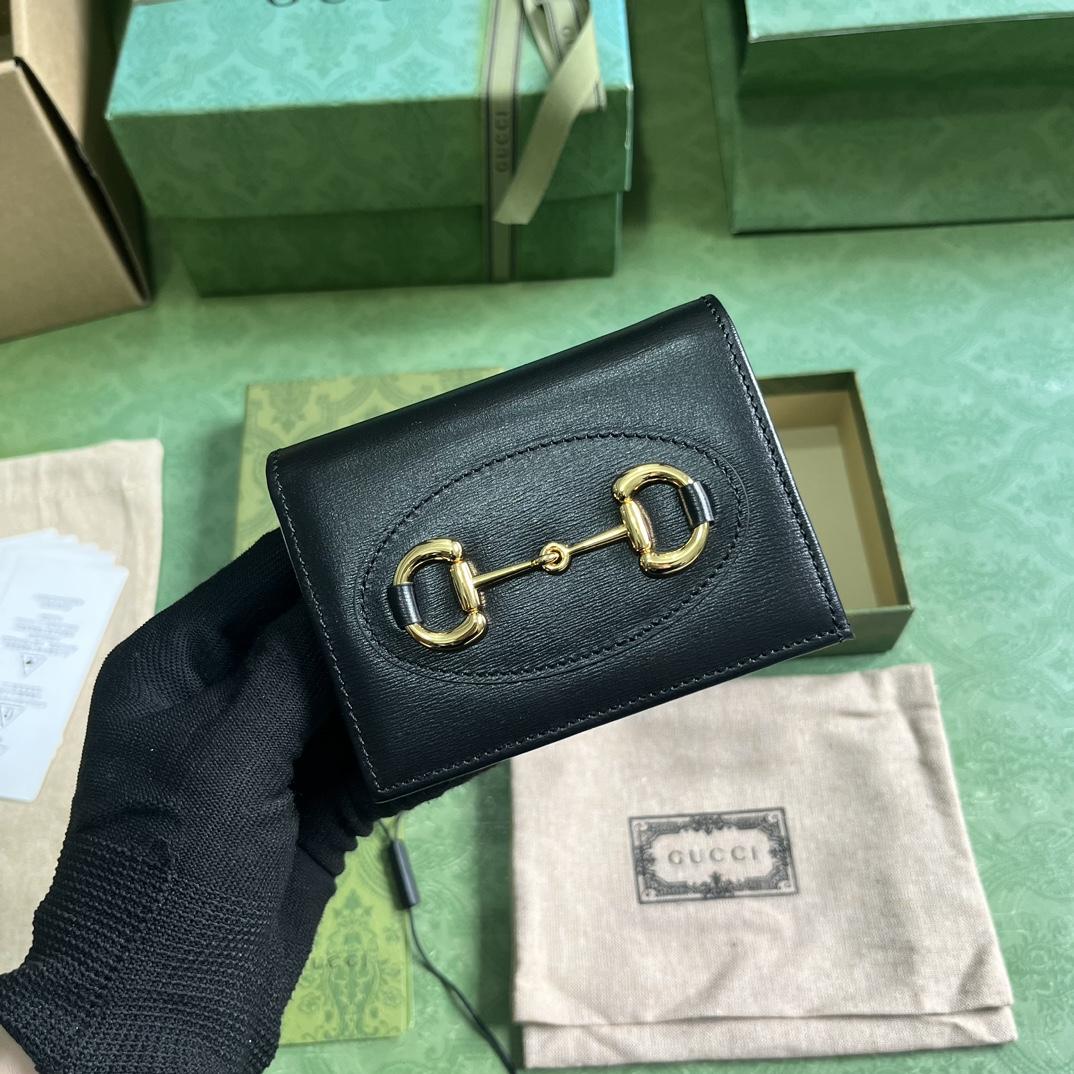 Gucci Horsebit 1955 Card Case Wallet - PerfectKickZ