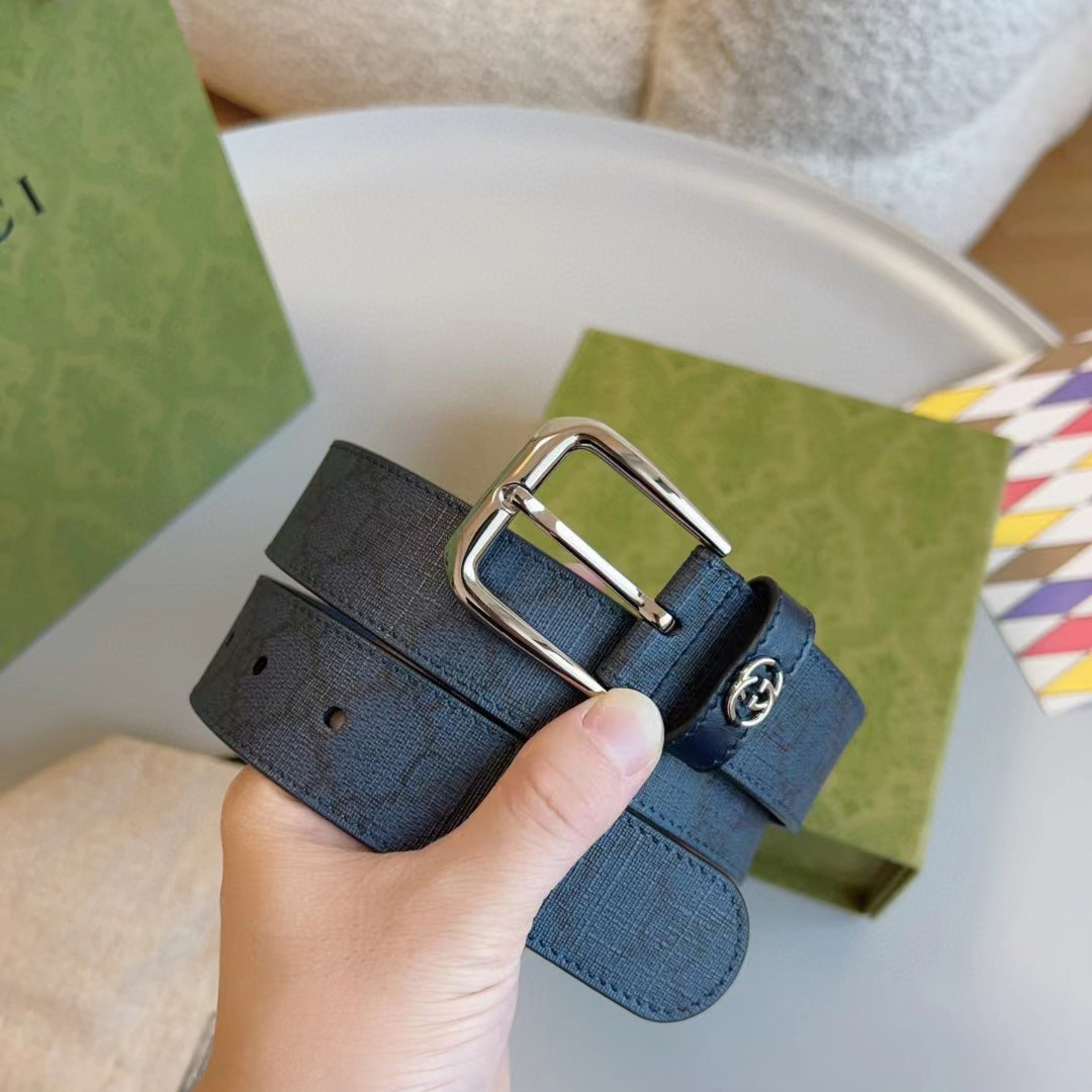 Gucci Belt With Interlocking G Detail - PerfectKickZ