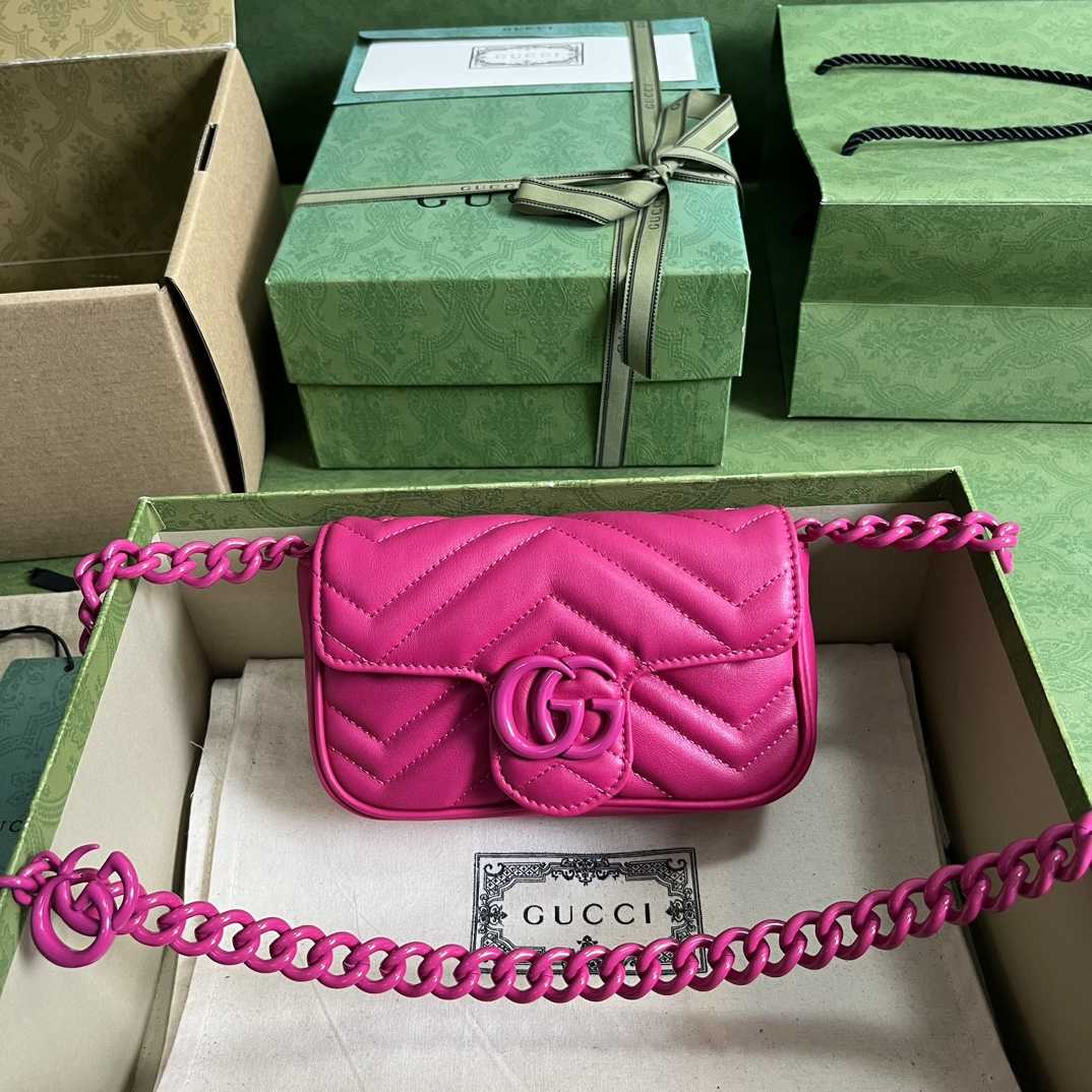 Gucci GG Marmont Belt Bag(16.5-10.2-5.1CM) - PerfectKickZ