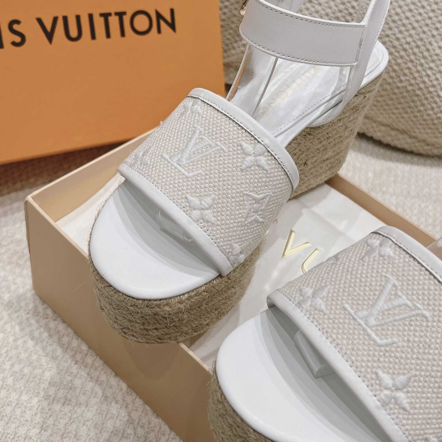 Louis Vuitton Starboard Wedge Sandal   - PerfectKickZ