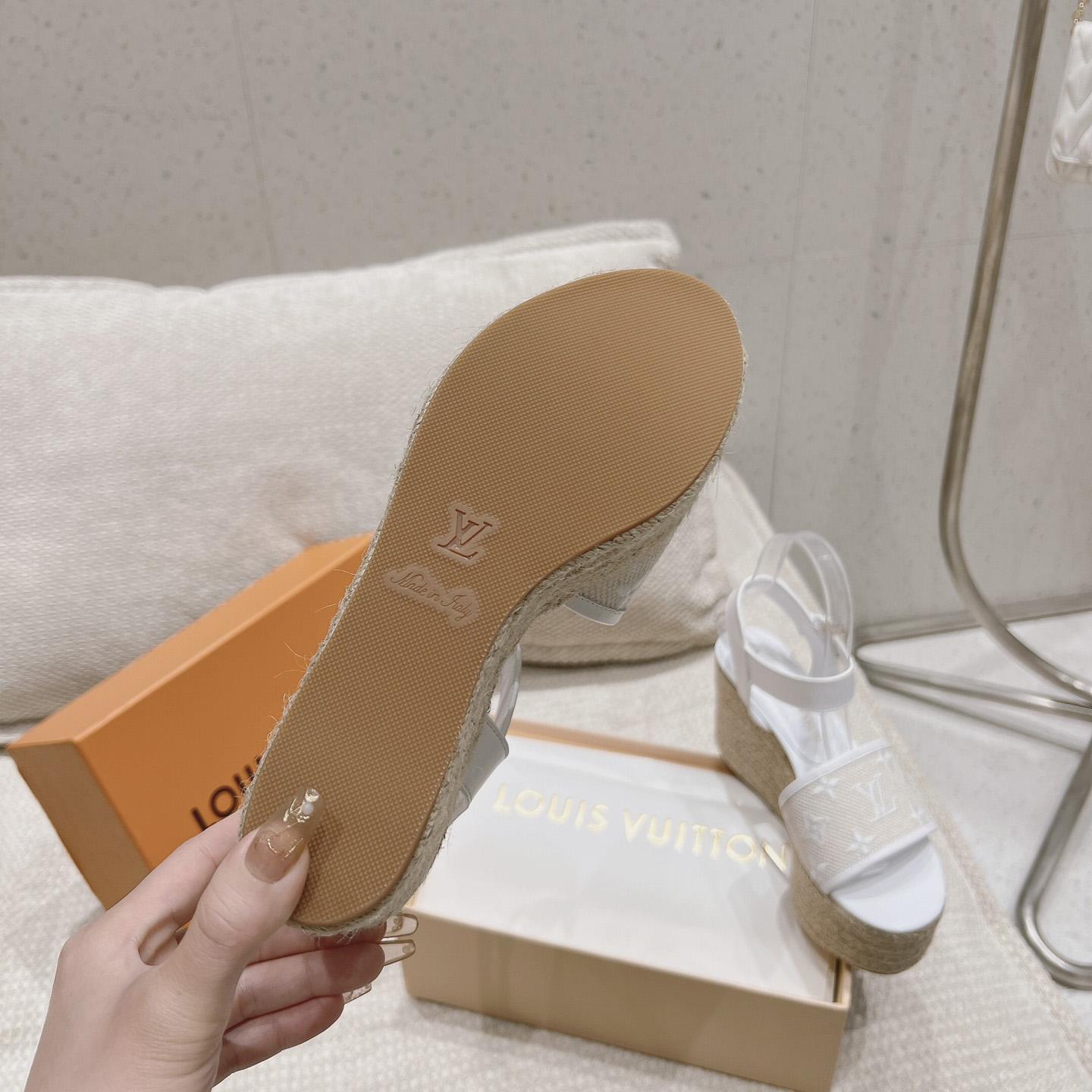 Louis Vuitton Starboard Wedge Sandal   - PerfectKickZ