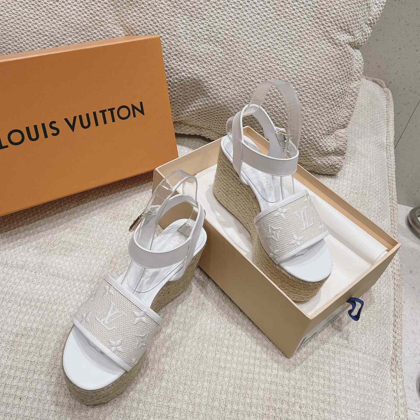 Louis Vuitton Starboard Wedge Sandal   - PerfectKickZ
