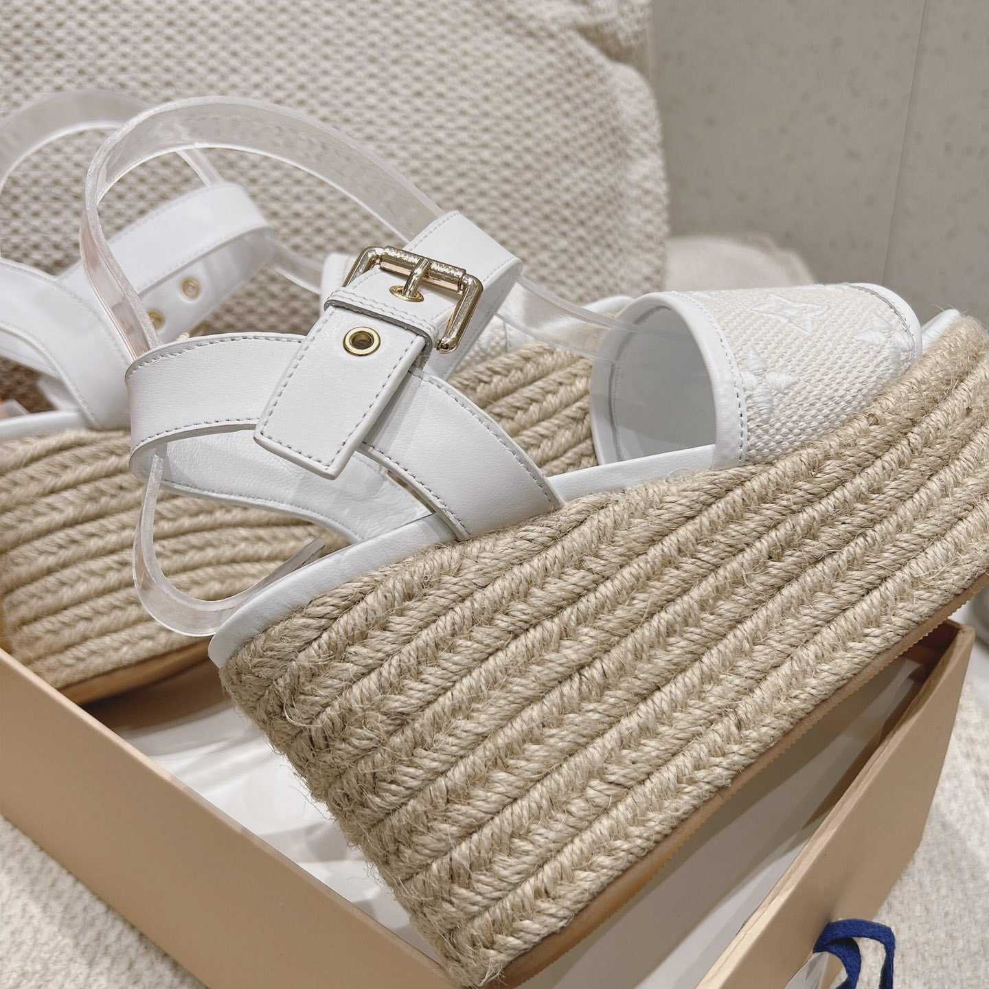 Louis Vuitton Starboard Wedge Sandal   - PerfectKickZ