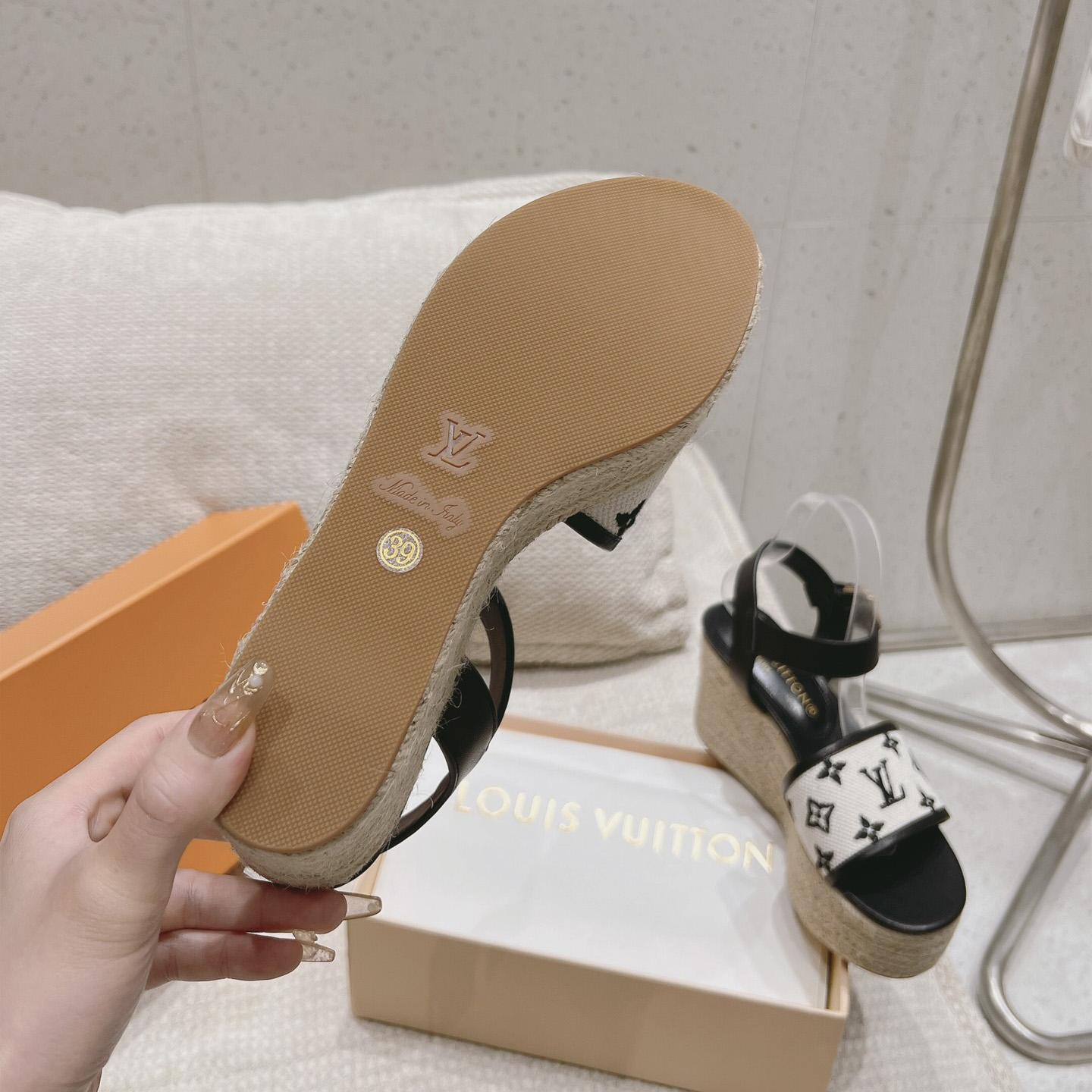 Louis Vuitton Starboard Wedge Sandal   - PerfectKickZ