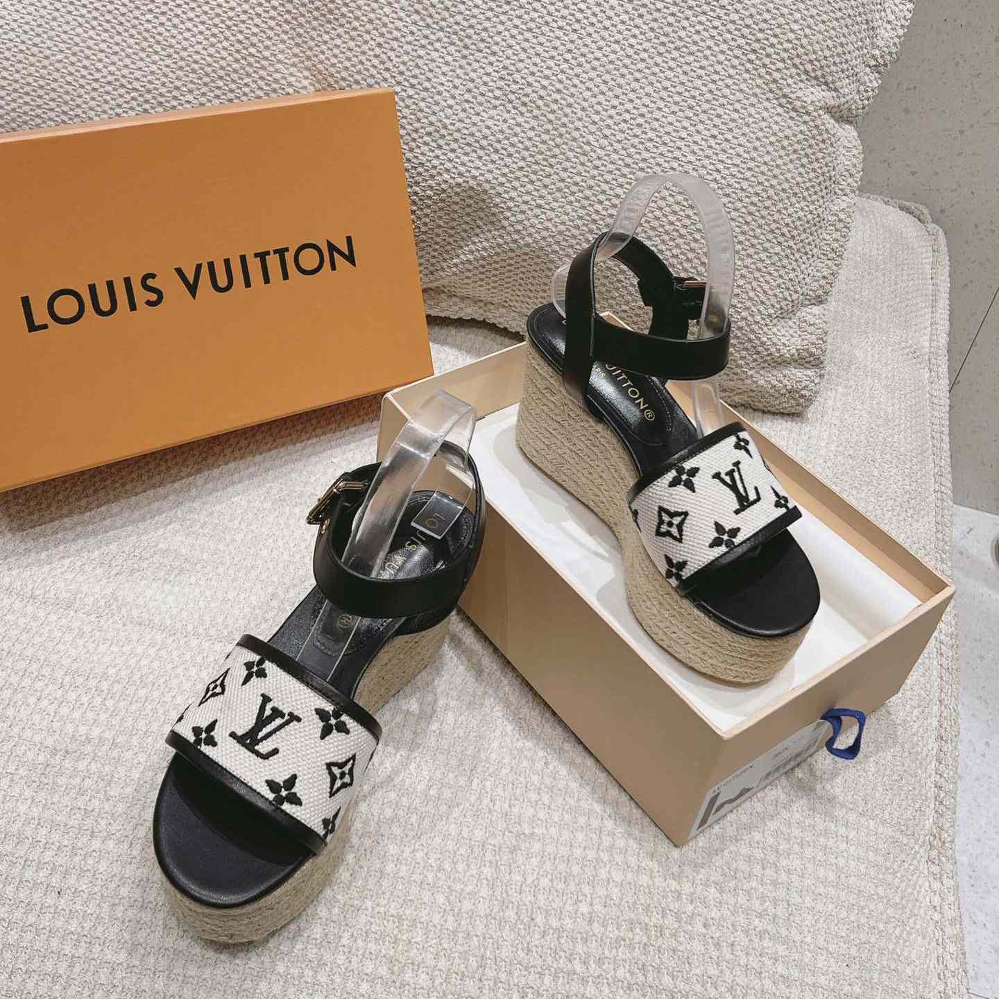 Louis Vuitton Starboard Wedge Sandal   - PerfectKickZ