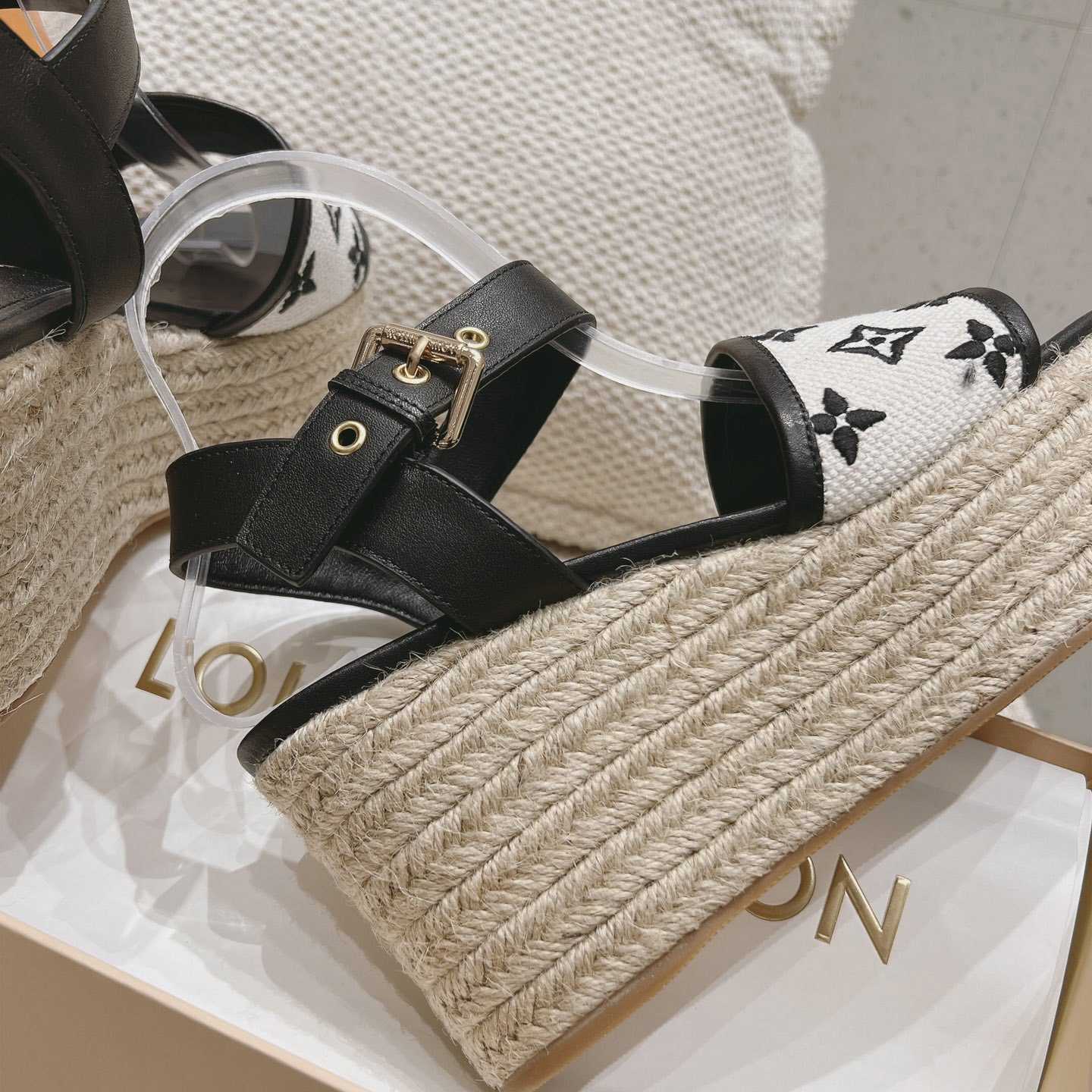 Louis Vuitton Starboard Wedge Sandal   - PerfectKickZ