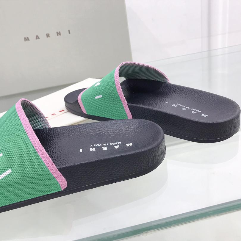 Marni Intarsia-knit Flat Slides - PerfectKickZ