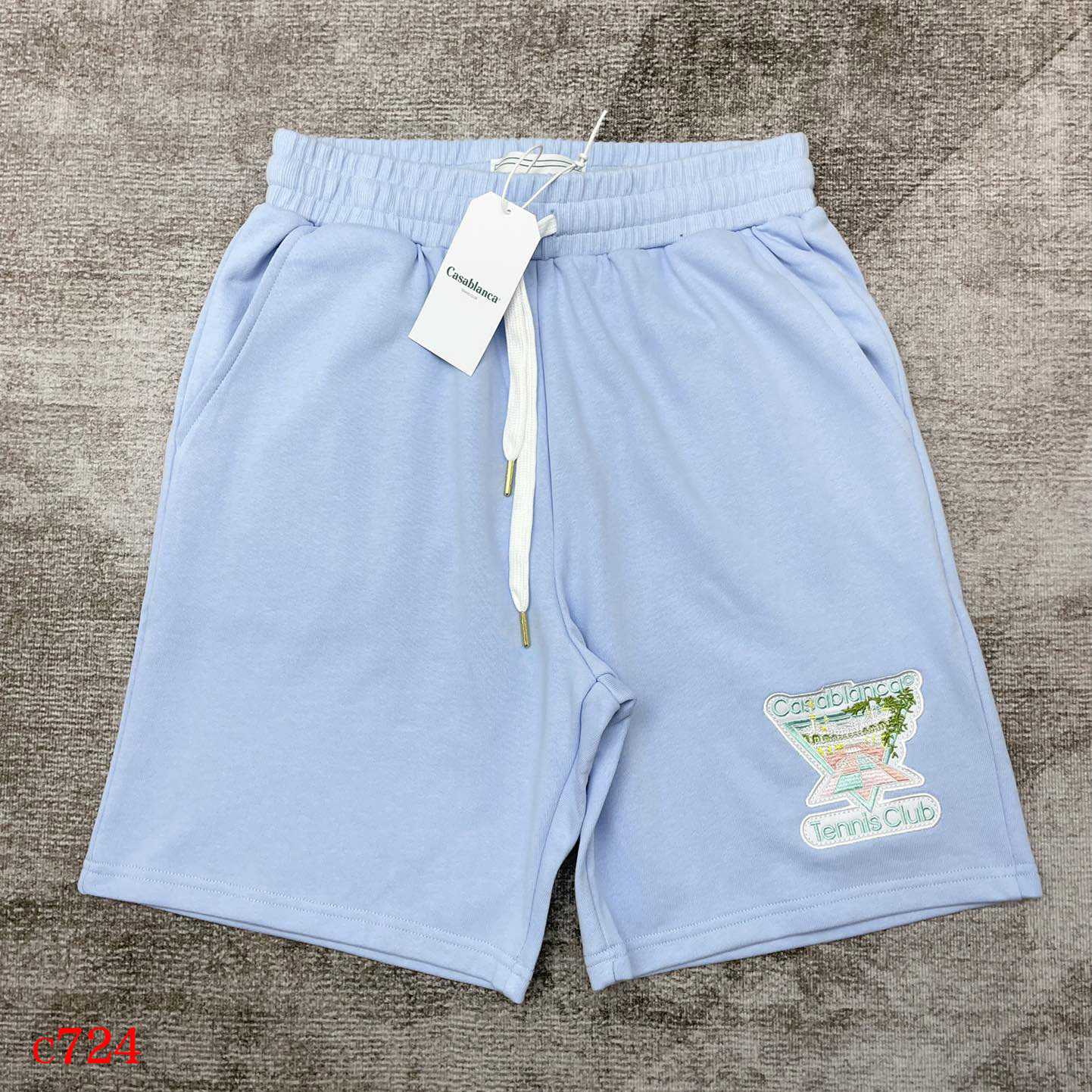 Casablanca Tennis Club Icon-appliqué Shorts    c724 - PerfectKickZ