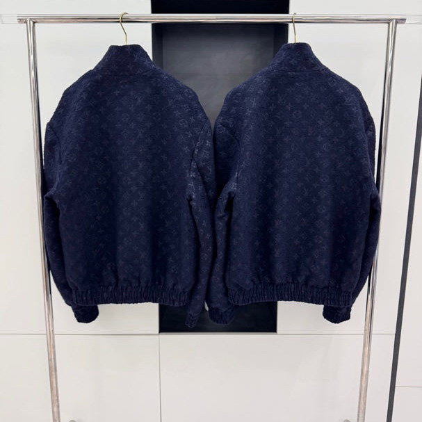 Louis Vuitton Monogram Wool Bouclette Zipped Blouson - PerfectKickZ