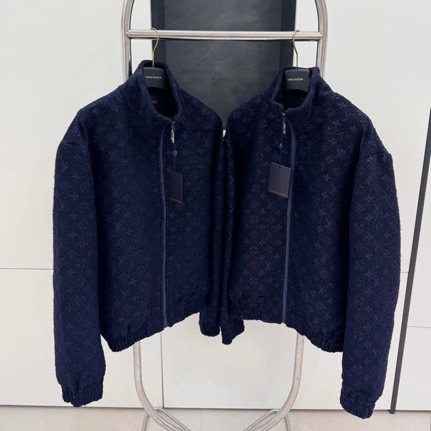 Louis Vuitton Monogram Wool Bouclette Zipped Blouson - PerfectKickZ