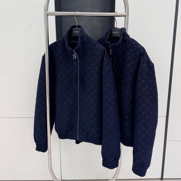 Louis Vuitton Monogram Wool Bouclette Zipped Blouson - PerfectKickZ