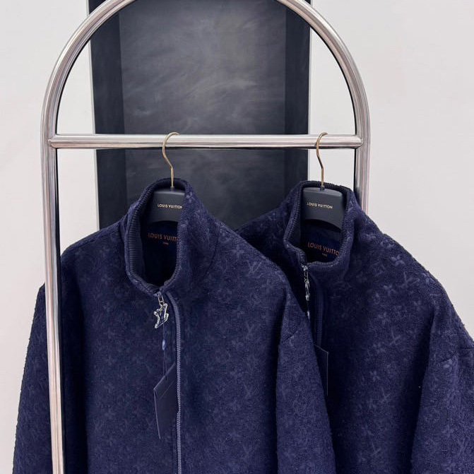 Louis Vuitton Monogram Wool Bouclette Zipped Blouson - PerfectKickZ