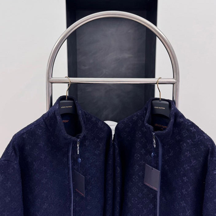 Louis Vuitton Monogram Wool Bouclette Zipped Blouson - PerfectKickZ