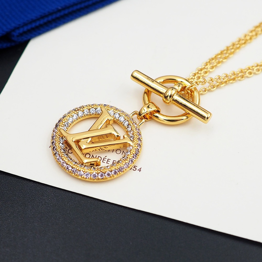 Louis Vuitton Louise Tresor Necklace   M01512 - PerfectKickZ