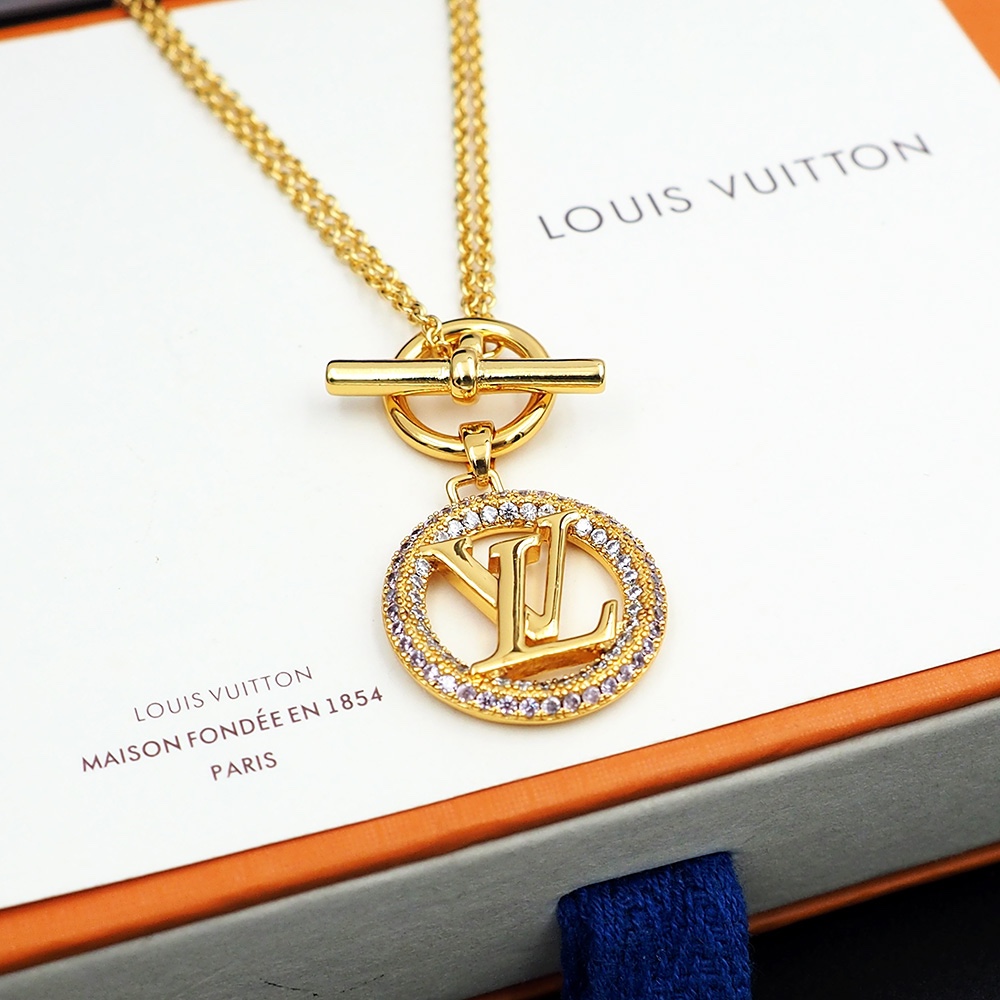 Louis Vuitton Louise Tresor Necklace   M01512 - PerfectKickZ