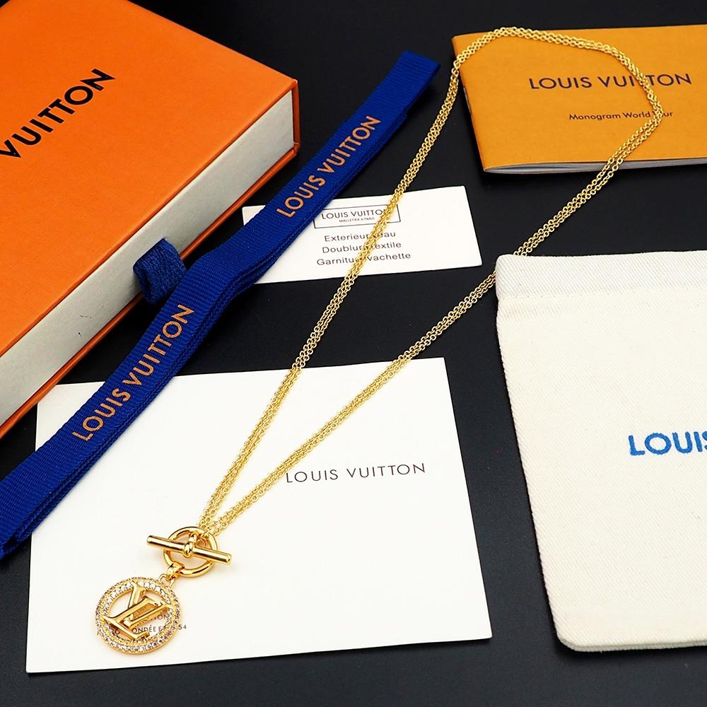 Louis Vuitton Louise Tresor Necklace   M01512 - PerfectKickZ