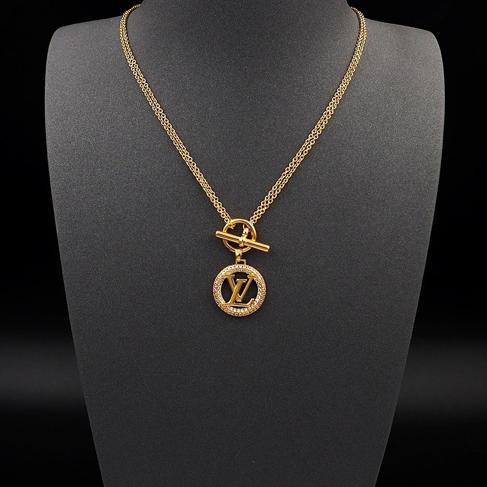 Louis Vuitton Louise Tresor Necklace   M01512 - PerfectKickZ