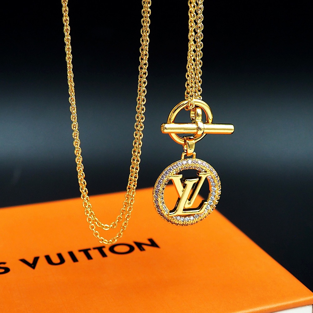 Louis Vuitton Louise Tresor Necklace   M01512 - PerfectKickZ