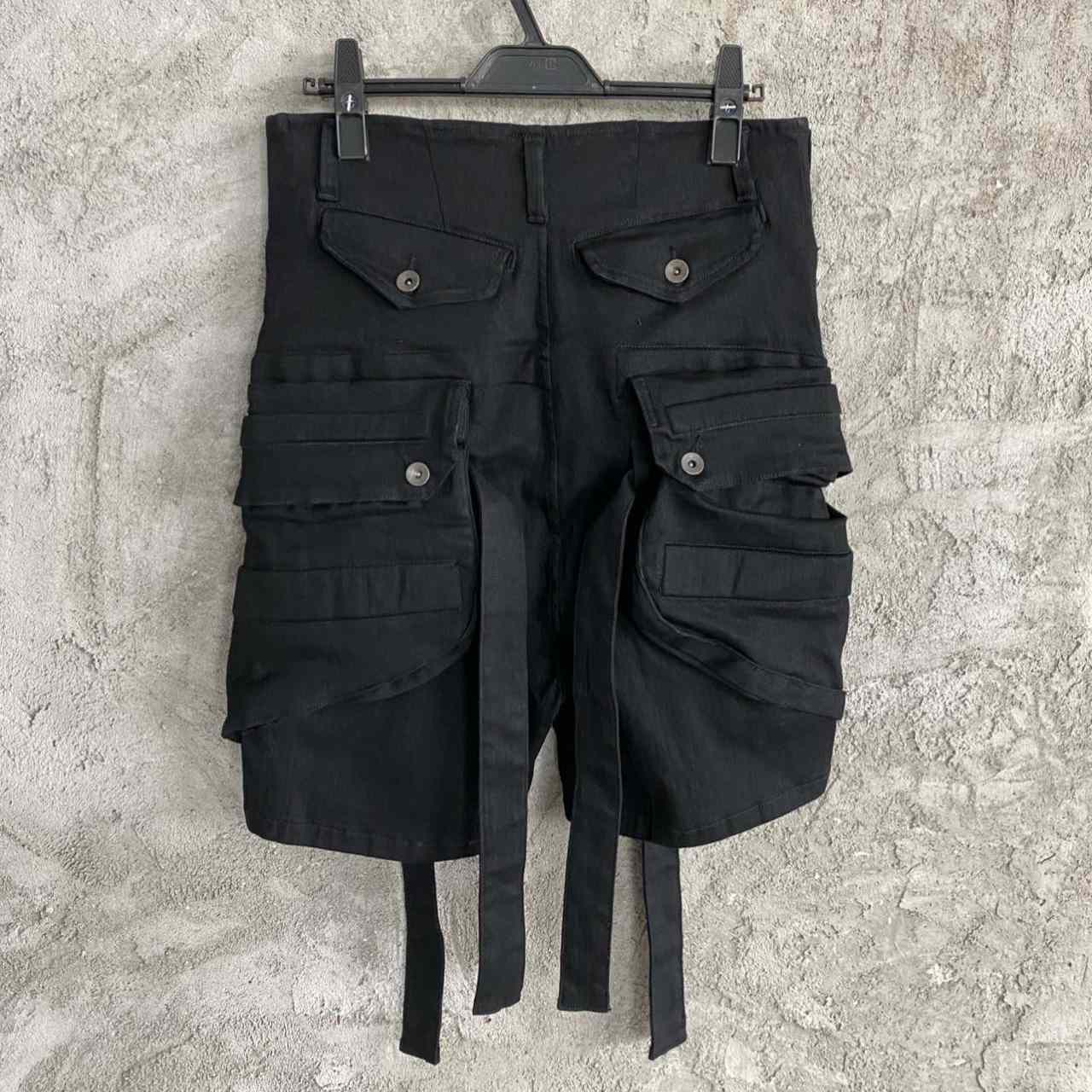 Julius Black Belt Cargo Pocket Shorts - PerfectKickZ