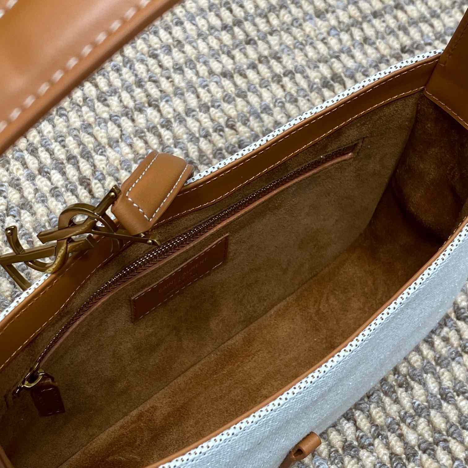 Saint Laurent LE 5 À 7 In Canvas And Leather  - PerfectKickZ