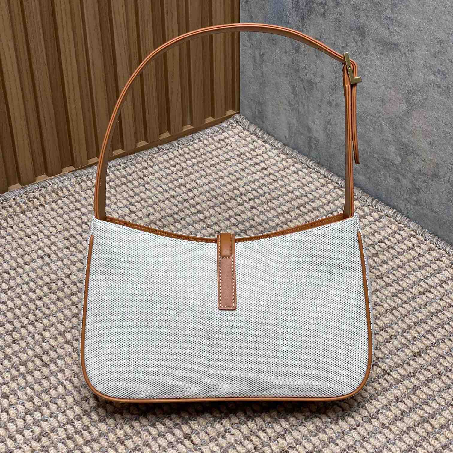 Saint Laurent LE 5 À 7 In Canvas And Leather  - 