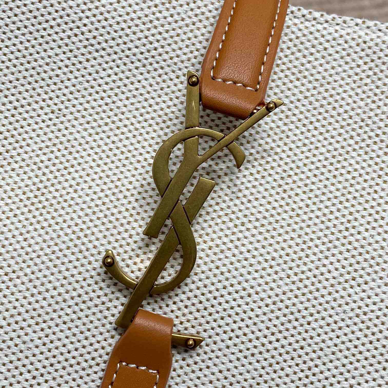 Saint Laurent LE 5 À 7 In Canvas And Leather  - 