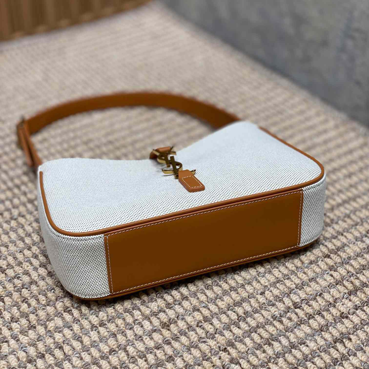Saint Laurent LE 5 À 7 In Canvas And Leather  - 