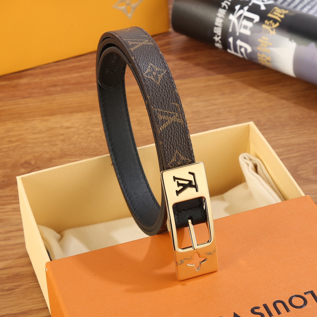 Louis Vuitton LV Duo 18MM Reversible Belt    M8296W - PerfectKickZ