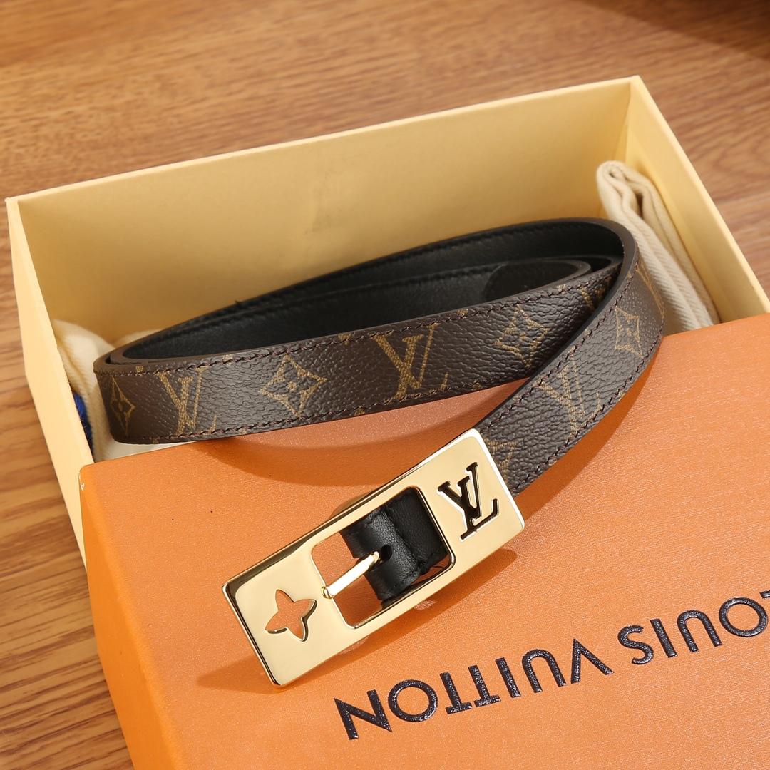 Louis Vuitton LV Duo 18MM Reversible Belt    M8296W - PerfectKickZ