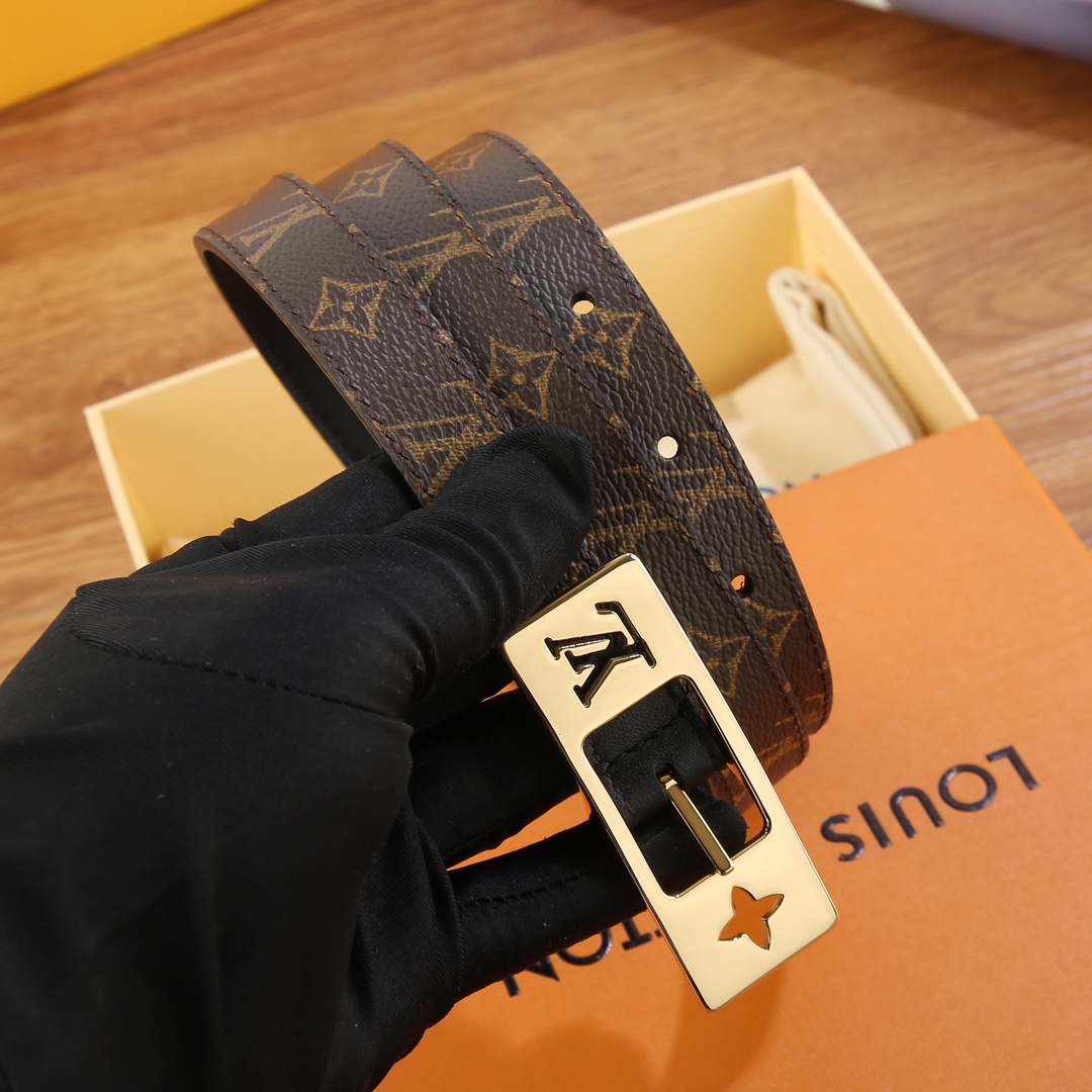 Louis Vuitton LV Duo 18MM Reversible Belt    M8296W - PerfectKickZ