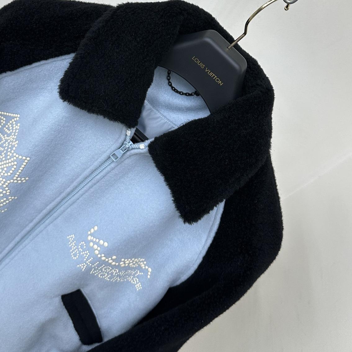 Louis Vuitton Shearling Wool Varsity Blouson    1AFAJE - PerfectKickZ