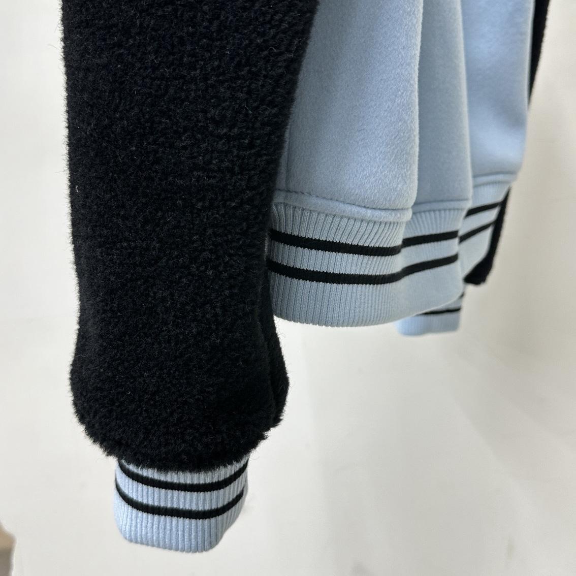 Louis Vuitton Shearling Wool Varsity Blouson    1AFAJE - PerfectKickZ