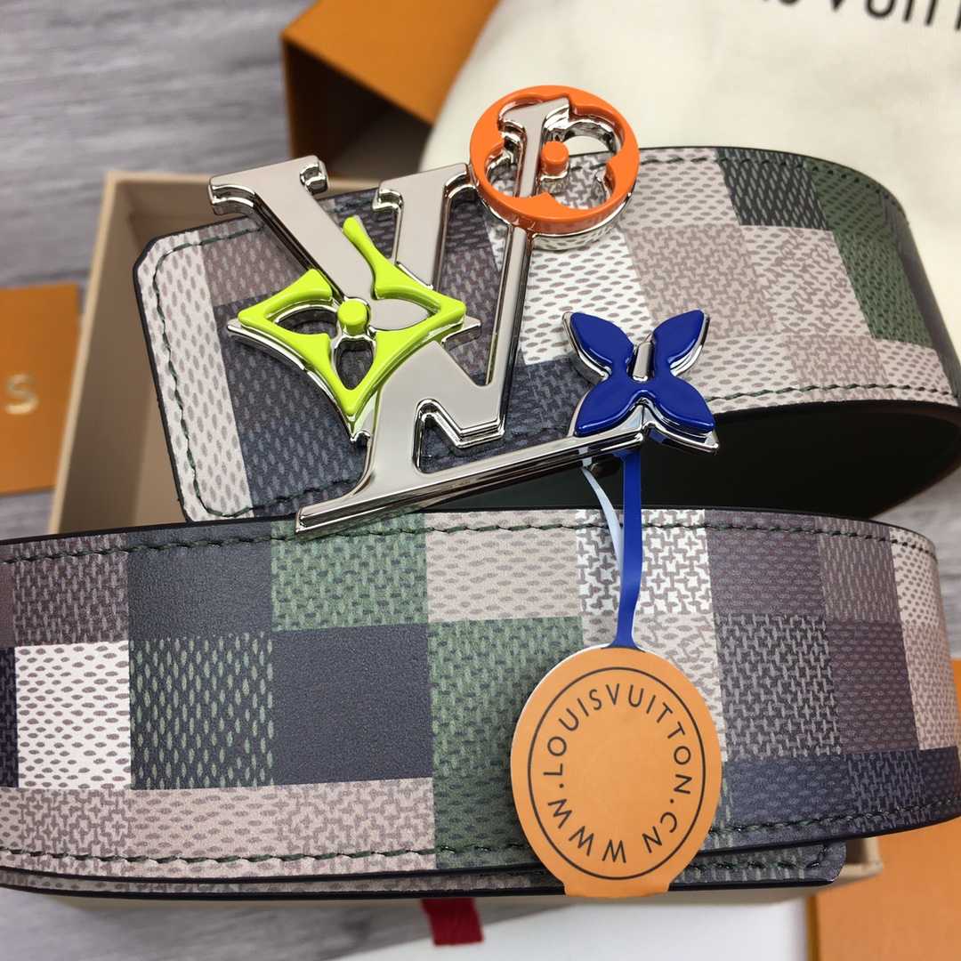 LV Blossom 40mm Reversible Belt - PerfectKickZ