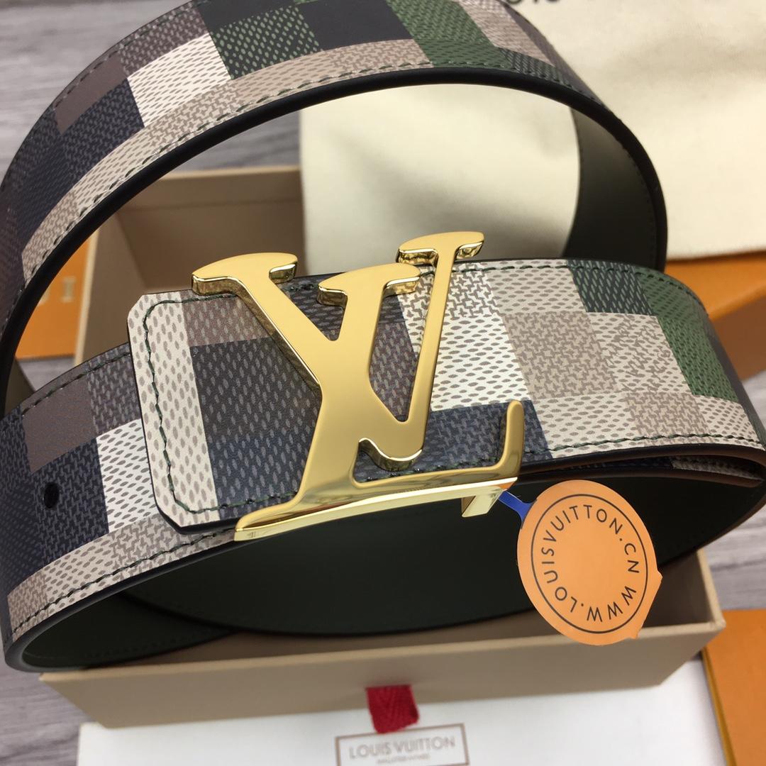 Louis Vuitton LV Mega Pixel 40mm Reversible Belt - PerfectKickZ