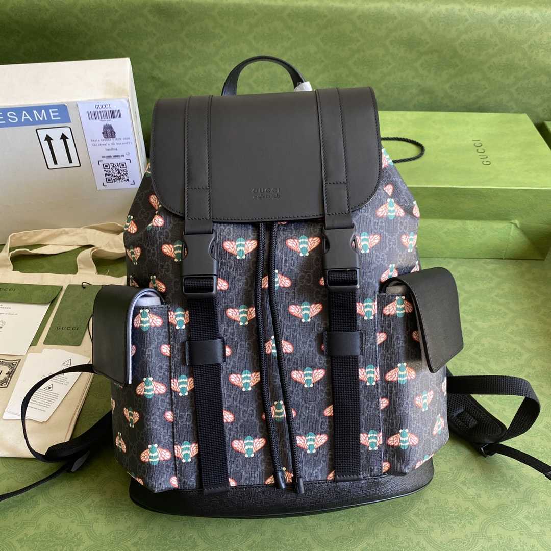 Gucci Bestiary Backpack With Bees  (34*42*16cm) - PerfectKickZ