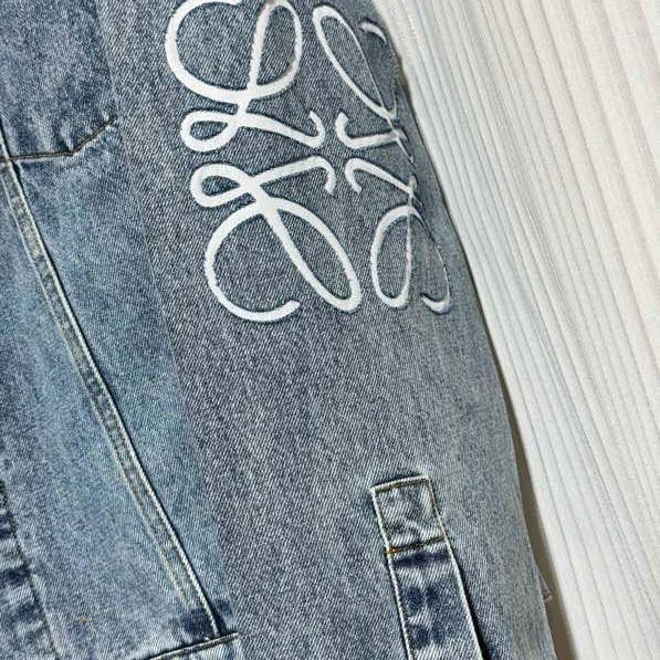 Loewe Anagram Jacket In Denim In Blue  - PerfectKickZ