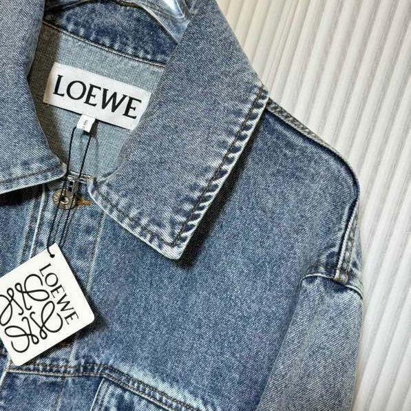 Loewe Anagram Jacket In Denim In Blue  - PerfectKickZ