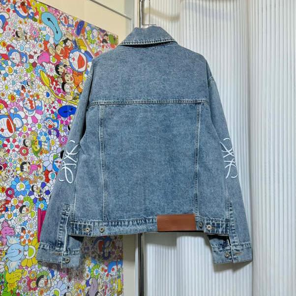 Loewe Anagram Jacket In Denim In Blue  - PerfectKickZ