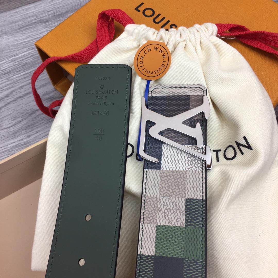 Louis Vuitton LV Mega Pixel 40mm Reversible Belt - PerfectKickZ