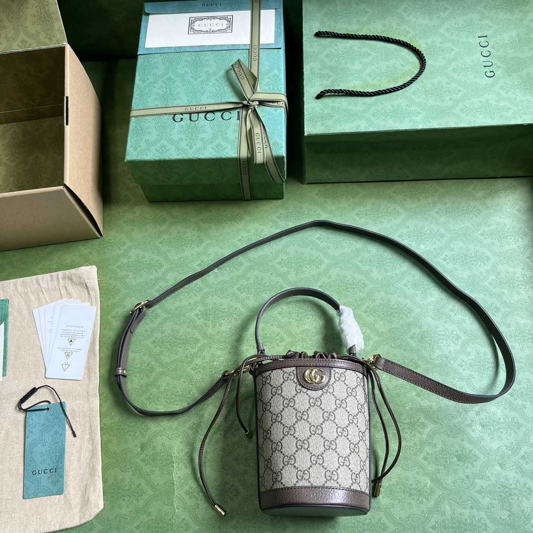 Gucci Ophidia Mini Bucket Bag  (11.5-20-8cm) - PerfectKickZ
