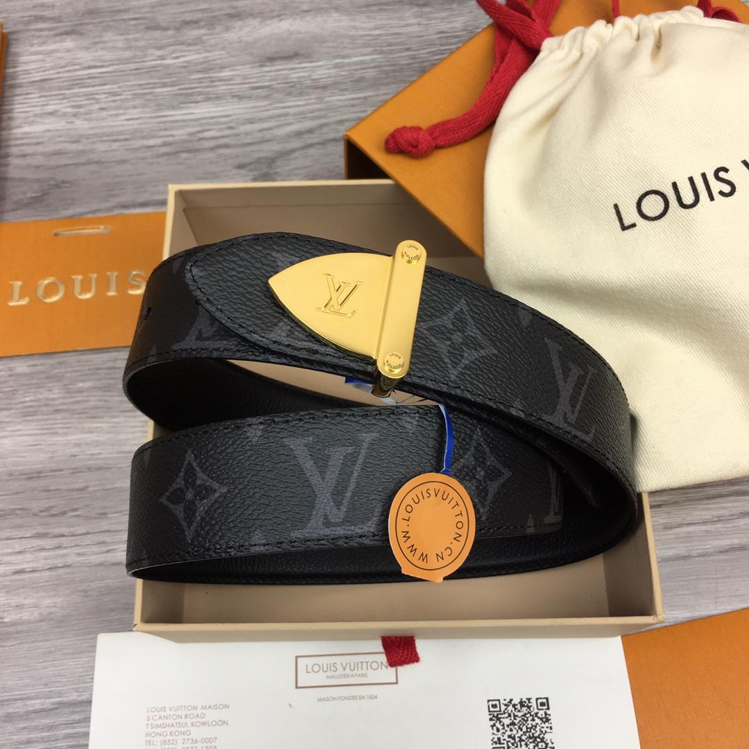 Louis Vuitton LV Trunk 35mm Reversible Belt - PerfectKickZ