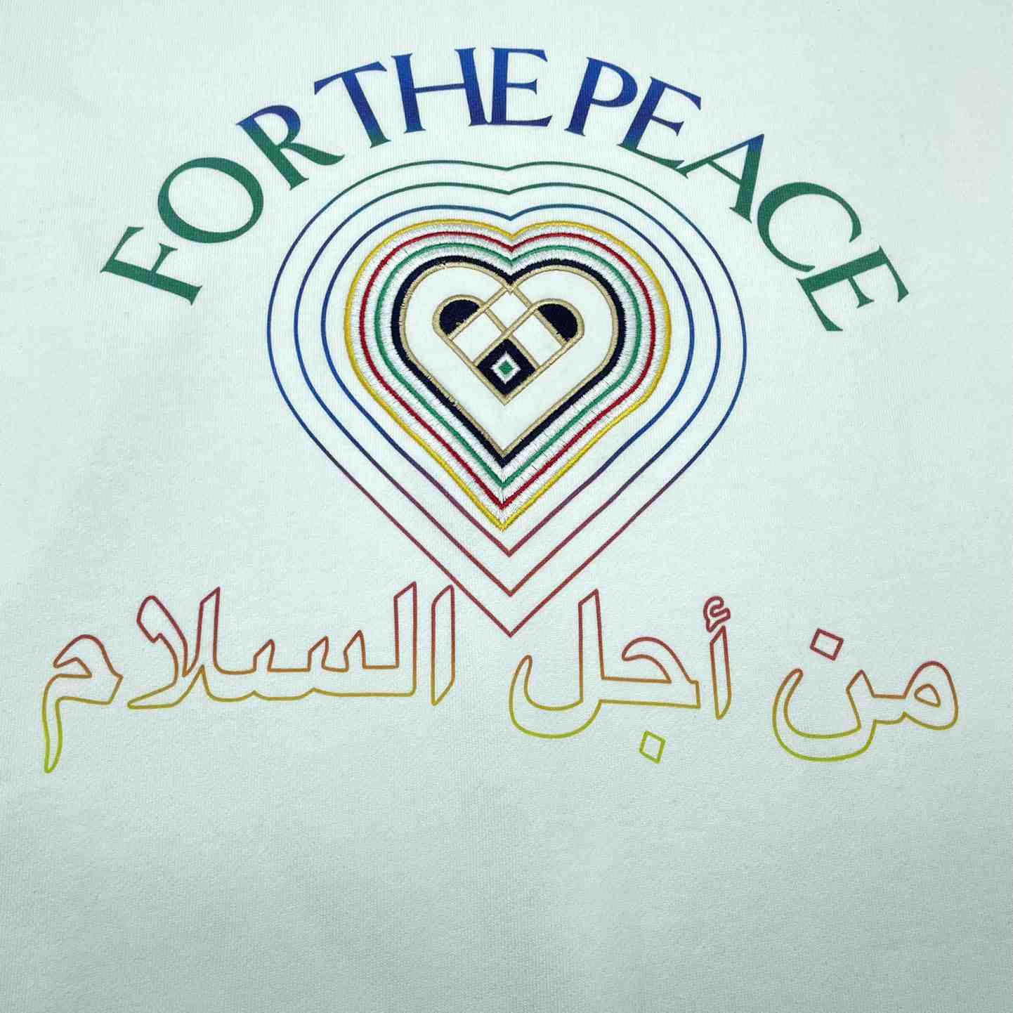 Casablanca For The Peace Embroidered Sweatshirt - PerfectKickZ