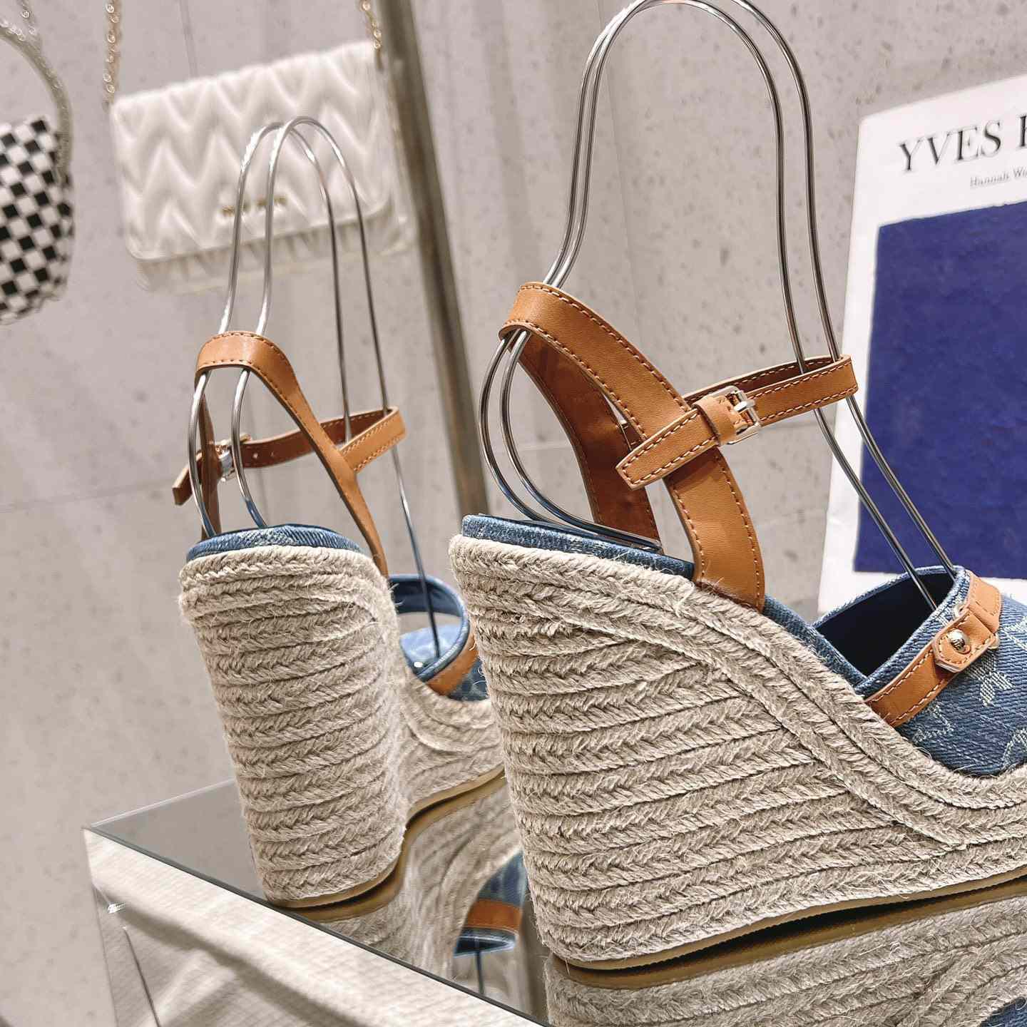 Louis Vuitton Helios Wedge Sandal   - PerfectKickZ