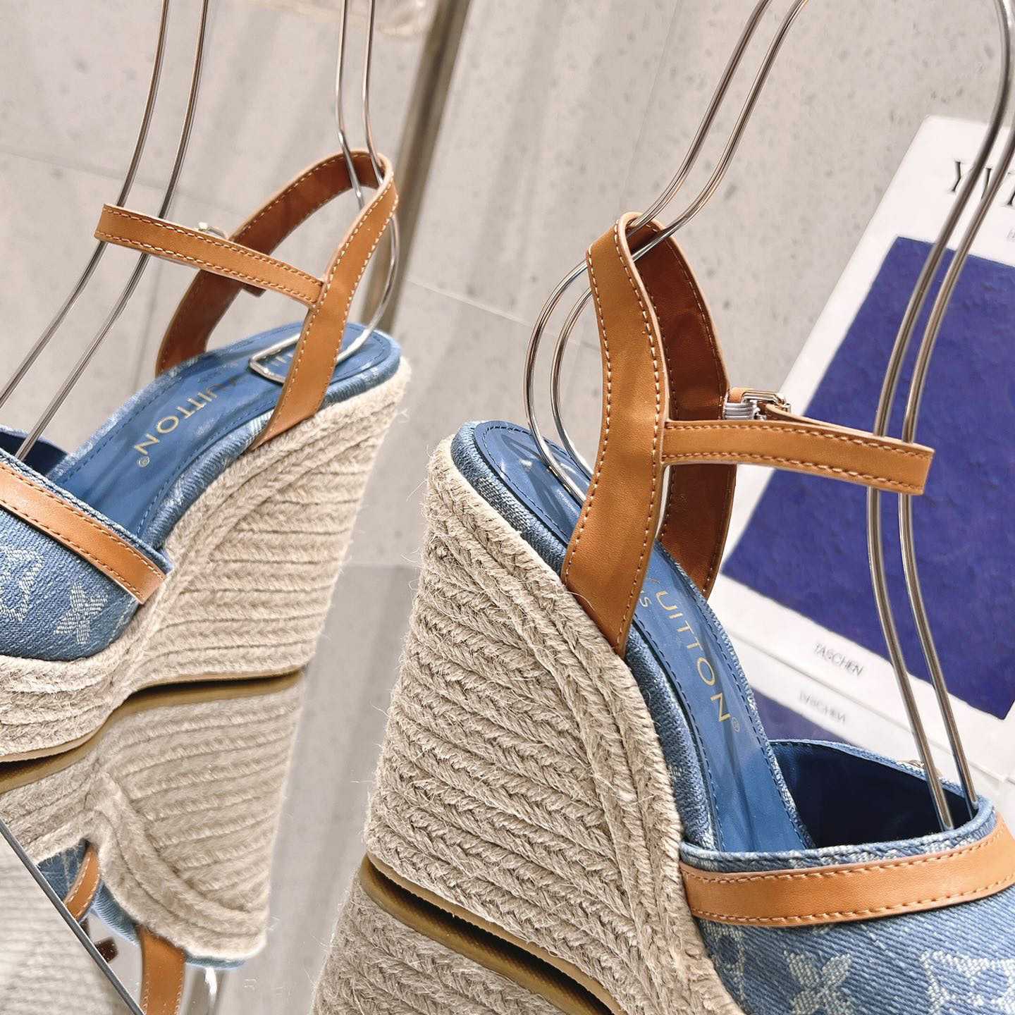 Louis Vuitton Helios Wedge Sandal   - PerfectKickZ