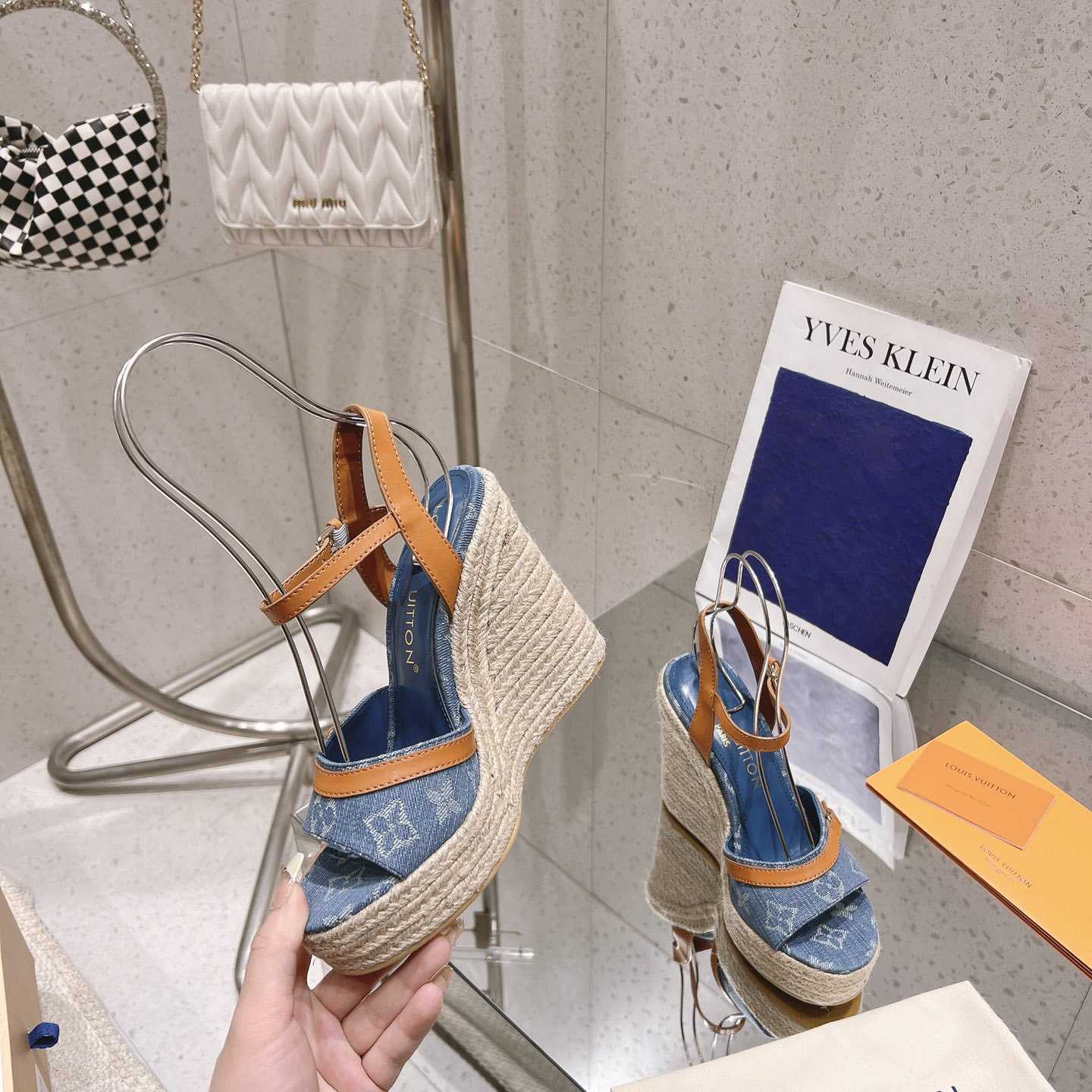 Louis Vuitton Helios Wedge Sandal   - PerfectKickZ